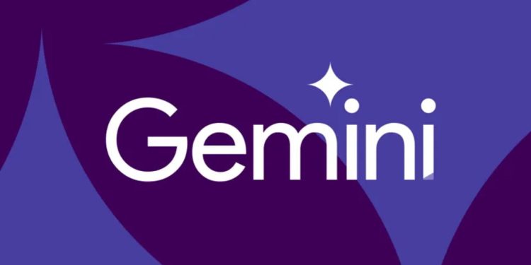 گوگل دسترسی رایگان به Gemini را در روز جمعه پایان خواهد داد 1 لوگوی سفید Gemini روی پسزمینهای انتزاعی با ترکیب رنگهای بنفش تیره و آبی.