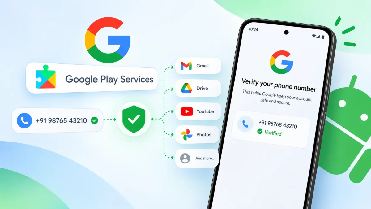تنظیمات Android برای اتصال خودکار شماره تلفن به حساب Google